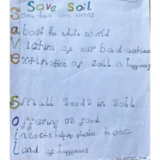 Year 3 children at Sadhguru School in Uganda express their sentiments about the current soil crisis through poetry.

What powerful and beautiful writing, well done to all of you! #SaveSoil #ExhibitSaveSoil