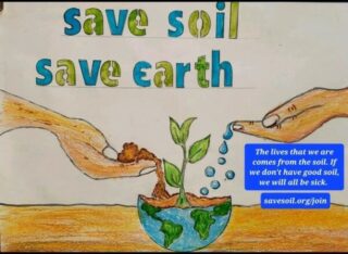 A stunning #SaveSoil poster by 10 year old Jaden from the UK.

Let's heed his message and put in policies to ensure healthy soil, so future generations can live well. 

http://savesoil.org
#ExhibitSaveSoil