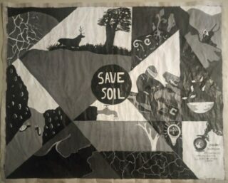 Elegant and original #SaveSoil artwork by Rudraksh Agarwal, a student at St Joseph's School in Bengaluru, India. He painted this onto newspaper using only black and white acrylic paints. @rudraksh_agarwal_arts

Great work Rudraksh!

Let's ensure our governments put in policies to prevent the desertification of the soil that is the foundation of our lives! #ExhibitSaveSoil