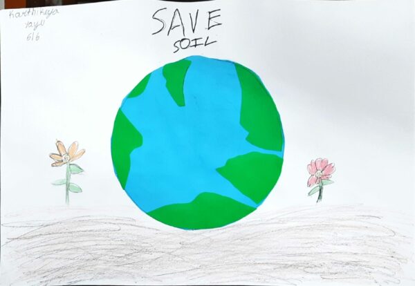 KARTHIKEYA_ Save Soil Awareness Drawing