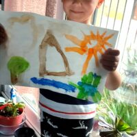 Oliver Birthday. Painting for Save Soil 